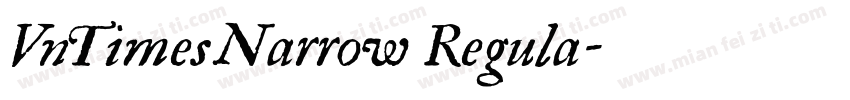 VnTimesNarrow Regula字体转换